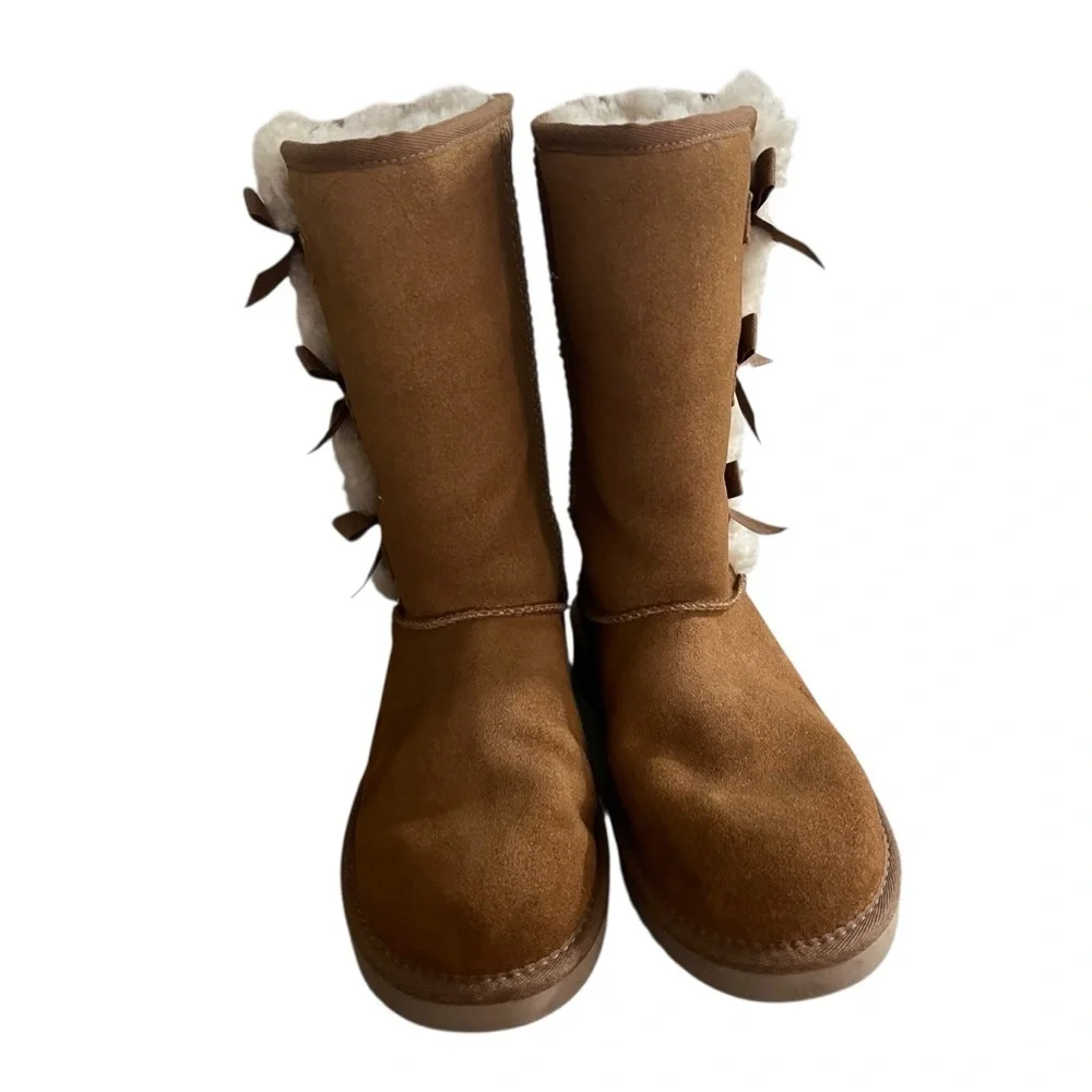 Koolaburra by UGG Victoria Tall Brown Winter Boots with Plush Lining Women Size
